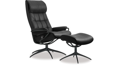 Stressless® London Leather Recliner - High Back/Star Base Stressless® London Leather Recliner - High Back/Star Base